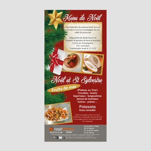 Flyers CocciMarket Voves - Noël 2023