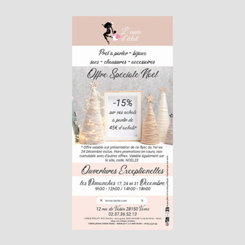 Flyers L'envie d'éclat Voves - Noël 2023